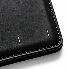 Men’s Classic Black Leather Bifold Wallet – Slim & Elegant Design