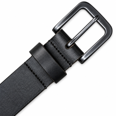 Premium Black Leather Belt for Men