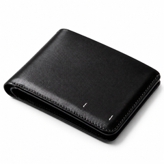 Men’s Classic Black Leather Bifold Wallet – Slim & Elegant Design