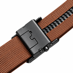 Men’s Brown Automatic Ratchet Belt with Black Buckle