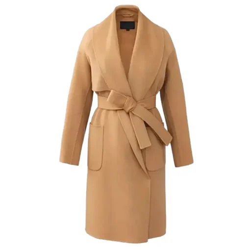 Dane Jast Thalia Wool Brown Trench Coat