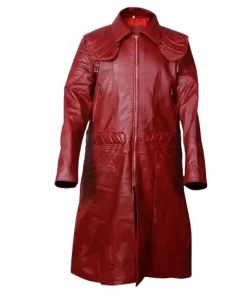 Mars Leather Trench Coat