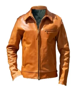 Men Ten Brown Leather Jacket