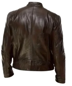 Mens-Brown-Motorcycle-Genuine-Leather-Jacket