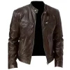 Mens-Brown-Motorcycle-Leather-Jacket