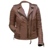 Womens-Brown-Style-Leather-Quilted-Jacket