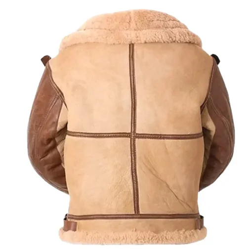 RAF B3 Aviator Shearling Bomber Leather Jacket