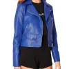 Women-Biker-Blue-Jacket