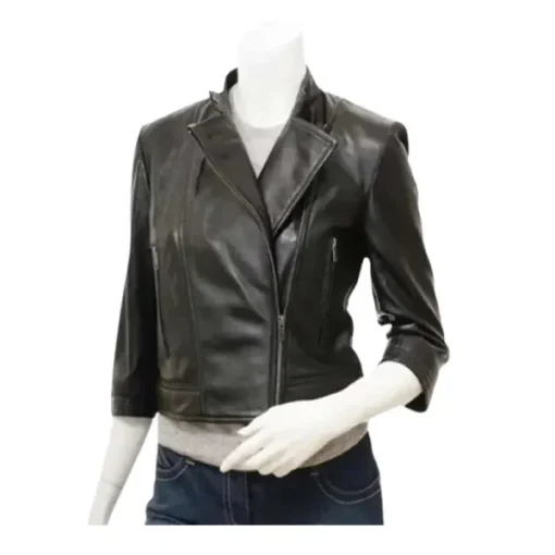 Womens-Black-Cropped-Leather-Jacket-