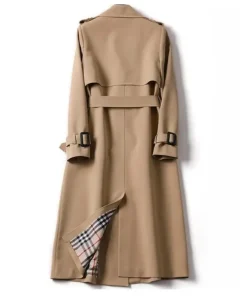 Womens-Brown-Wool-Trench-Long-Coat-