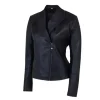 Womens-Shawl-Collar-Black-Leather-Jacket