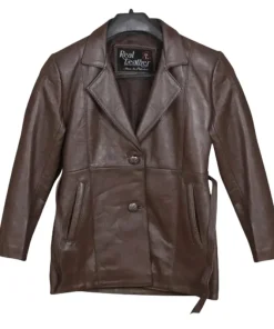 mens-chocolate-brown-leather-blazer