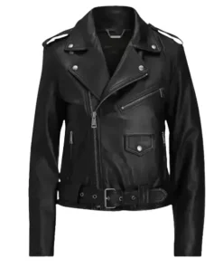 womensasymmetricalstyleblackleatherjacket