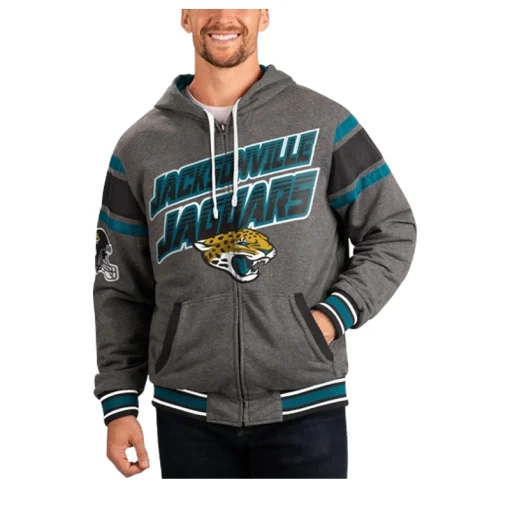 Jacksonville Jaguars G-III Sports by Carl Banks Gray Black Hoodie