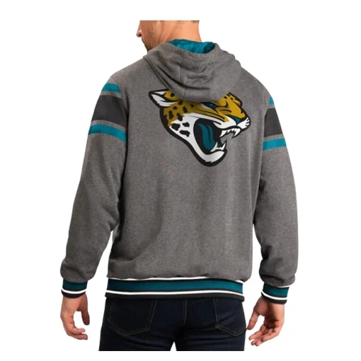 Jacksonville Jaguars Logo G-III Sports by Carl Banks Gray Black Hoodie