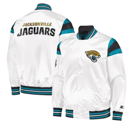 Jacksonville Jaguars Starter White Varsity Jacket