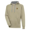 Minnesota Vikings Antigua Khaki Pullover Hoodie