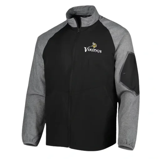 Minnesota Vikings Dunbrooke Black Windbreaker Jacket