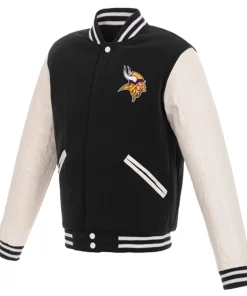 Minnesota Vikings JH Design Black & White Jacket