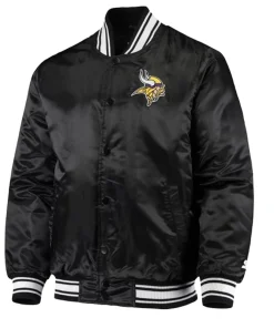 Minnesota Vikings Starter Black Varsity Jacket