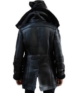 Men’s Shearling Aviator Fur Long Coat