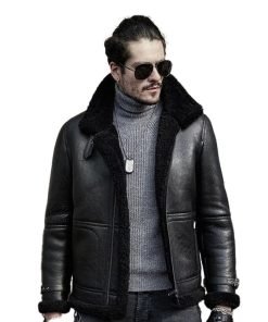 B3 RAF Aviator Sheepskin Shearling Leather Jacket