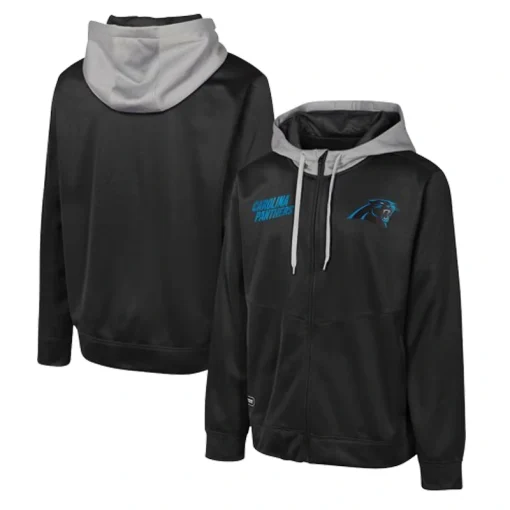 Carolina Panthers Fashion Graphic Black Jacket