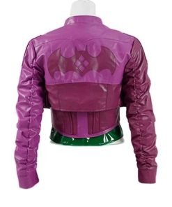 Injustice 2 Harley Quinn Purple Leather Jacket