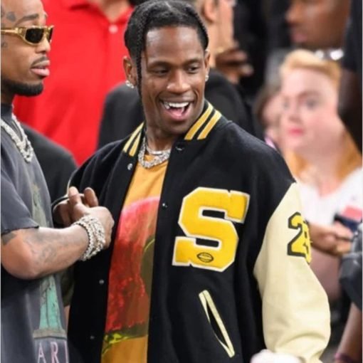 Travis Scott Paris Olympics 2024 Varsity Jacket