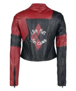Suicide Squad Harley Quinn Live Fast Die Clown Jacket