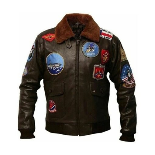 Tom Cruise Brown Top Gun Jacket