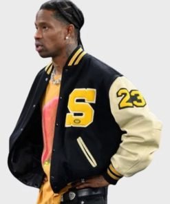 Travis Scott Paris Olympics 2024 Varsity Jacket