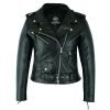 Women’s Classic Motorcycle Leather Jacket