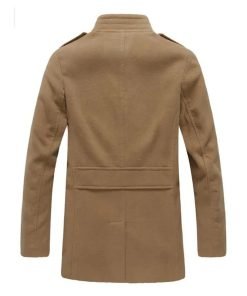 Men’s Woolen Winter Mid-Length Trench Coat