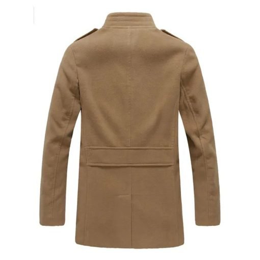 Men’s Woolen Winter Mid-Length Trench Coat