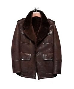 Men's B3 Pilot Aviator Sheepskin Leather Bomber Jacket