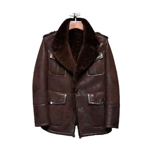 Men's B3 Pilot Aviator Sheepskin Leather Bomber Jacket