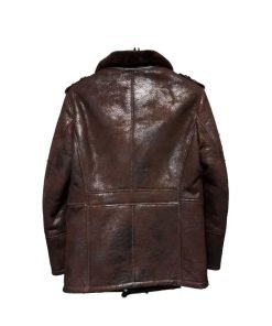 Men's B3 Pilot Aviator Sheepskin Leather Bomber Jacket