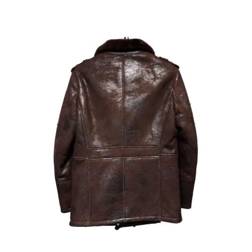 Men's B3 Pilot Aviator Sheepskin Leather Bomber Jacket