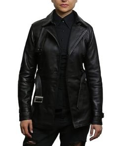 Womens Genuine Leather Biker Jacket
