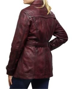 Womens Genuine Leather Biker Jacket