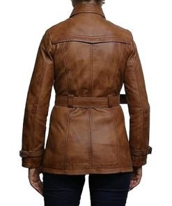 Womens Genuine Leather Biker Jacket