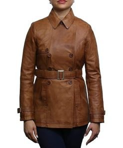 Womens Genuine Leather Biker Jacket