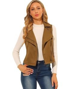 Womens-Suede-Leather-Biker-vest