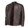 Brown Mens Pure Sheep Leather Jacket