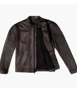 Men’s Brown Leather Roadster Jacket