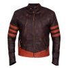 Cafe Racer Brown Stripe Jacket