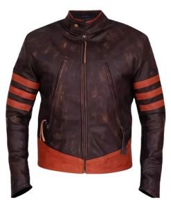 Cafe Racer Brown Stripe Jacket