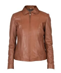 Colette Brown Leather Jacket