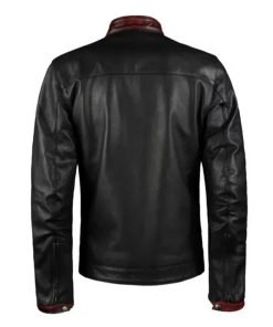 Mens Retro Black Leather Jacket